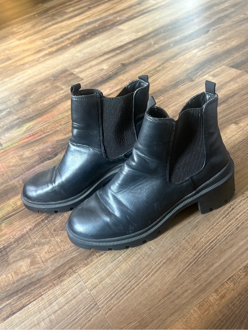 Target Black Chelsea Lug Ankle Boots